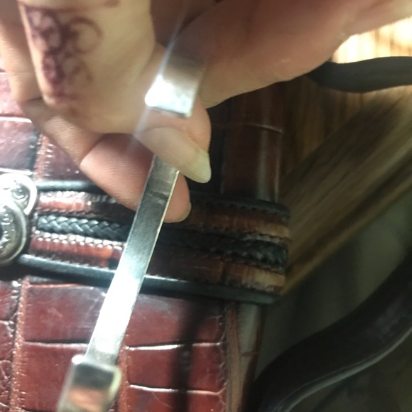 Sterling & 14k cuff bracelet - Picture 3 of 3